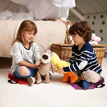 Amazon.com: HONEY JOY 6PCS Floor Cushions for Kids, 15 Inch